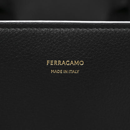 Salvatore Ferragamo Calfskin Small Hug Bag Black 6 of 10