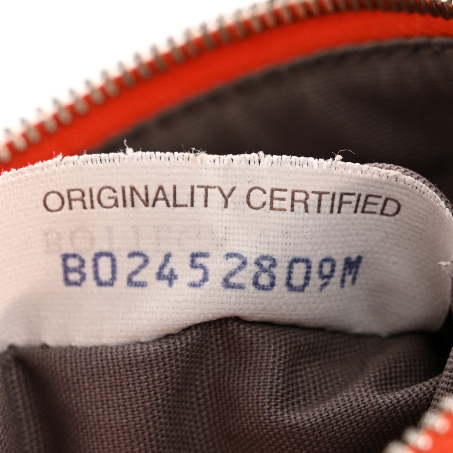 Nappa Intrecciato Key Case Orange