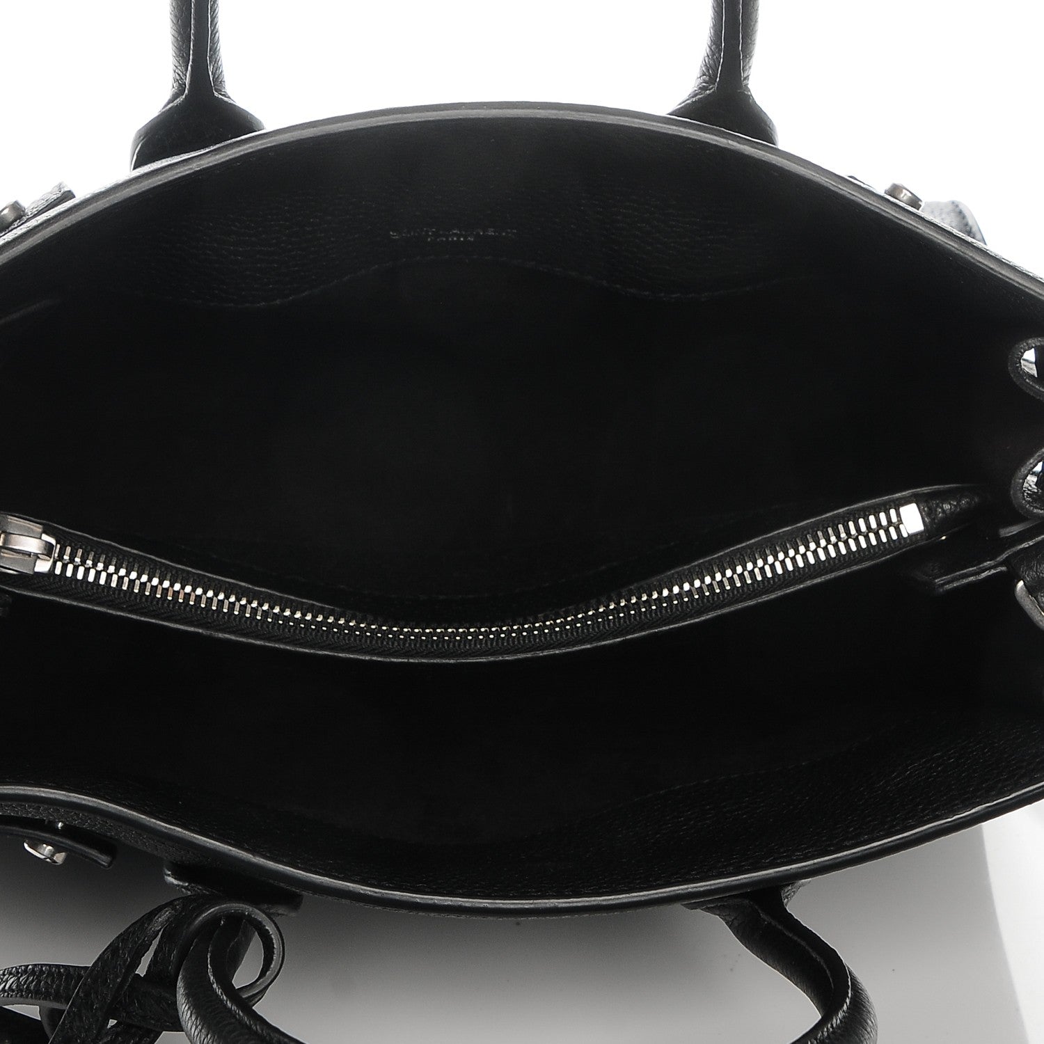 Saint Laurent Grained Calfskin Baby Sac De Jour Black 5 of 6