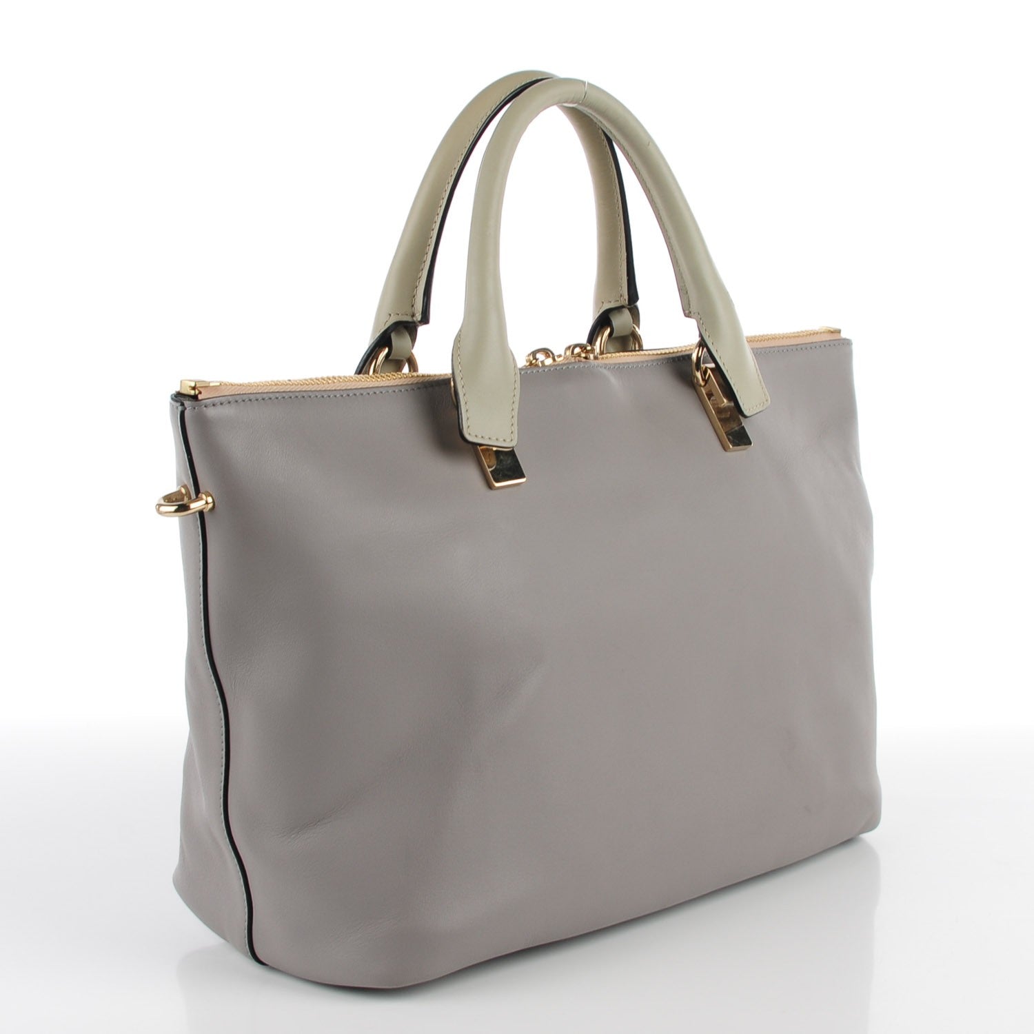 Chloe Smooth Calfskin Medium Baylee Tote Cashmere Grey 3 of 9