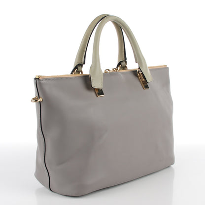 Chloe Smooth Calfskin Medium Baylee Tote Cashmere Grey 3 of 9