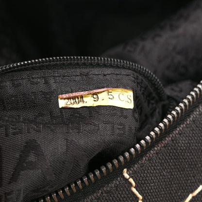 Chanel Canvas Square Stitched CC Boston Bag Black 7 of 11