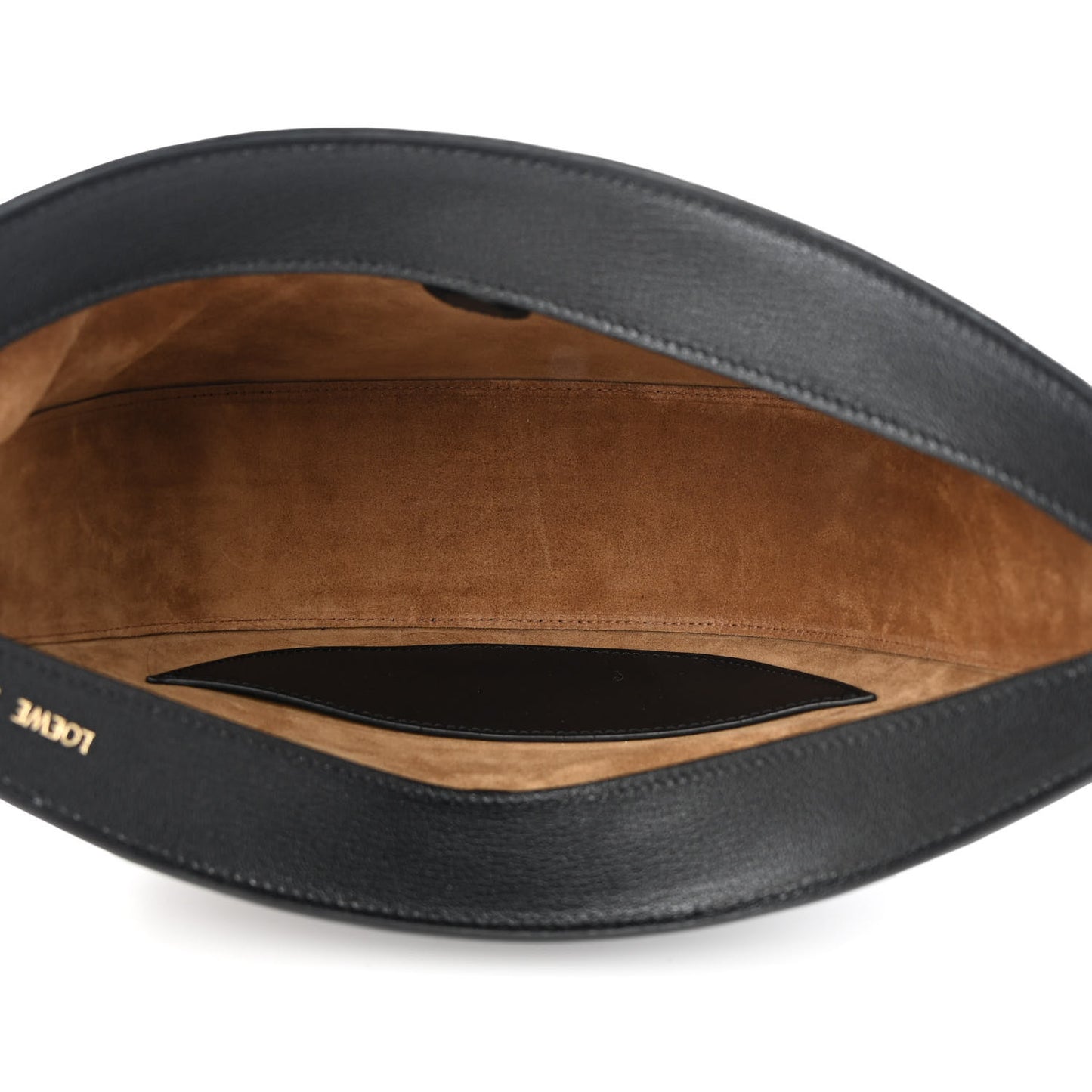 Satin Calfskin Jacquard Luna Bag Black