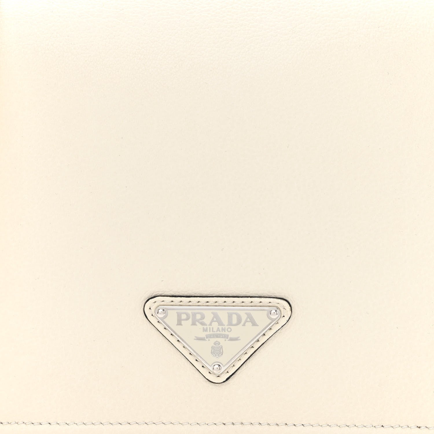 Prada Glace Calf Shoulder Bag White 9 of 12