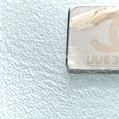 Chanel Perforated Lambskin Quilted Mini Rectangular Flap Light Blue Light Purple White 7 of 15