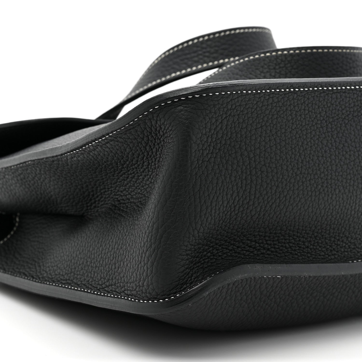 Hermes Taurillon Clemence Halzan 31 GM Black 8 of 8