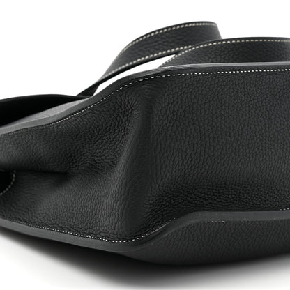 Hermes Taurillon Clemence Halzan 31 GM Black 8 of 8
