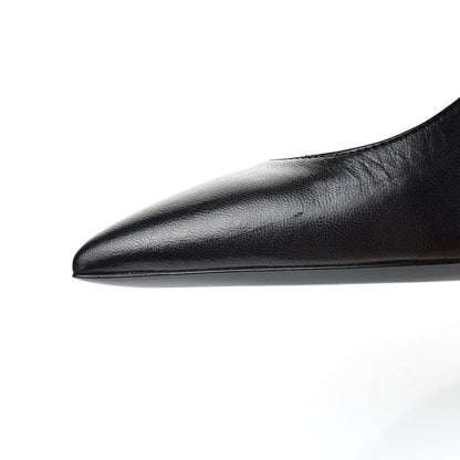 Saint Laurent Calfskin Opyum 110 Pumps 37.5 Black Gold 9 of 10