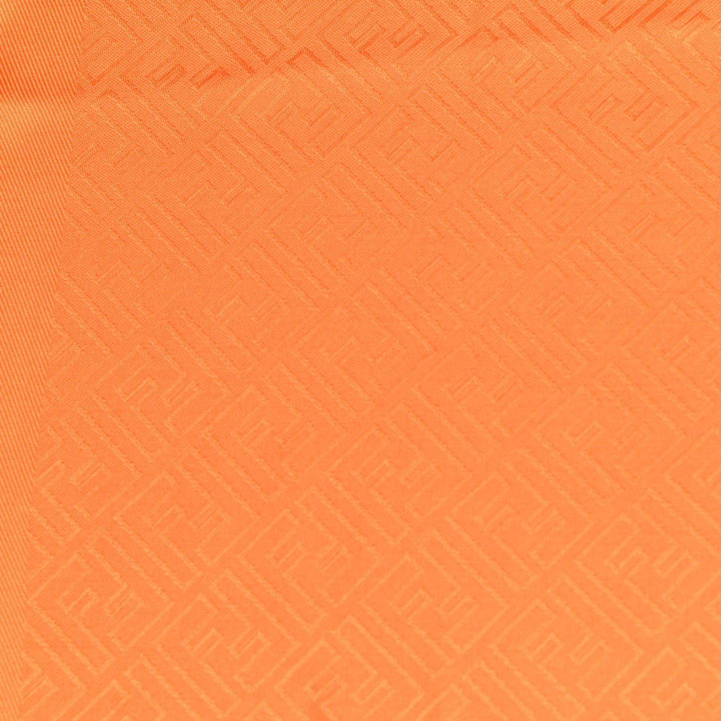 Wool Silk FF Shawl Orange