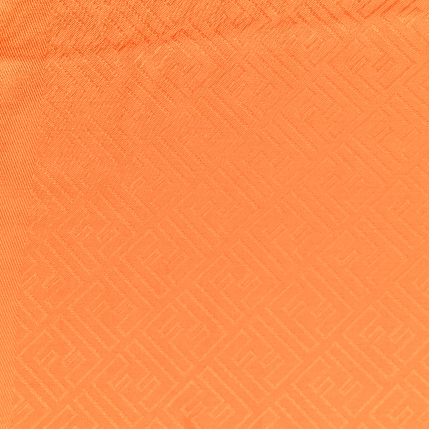 Fendi Wool Silk FF Shawl Orange 3 of 7