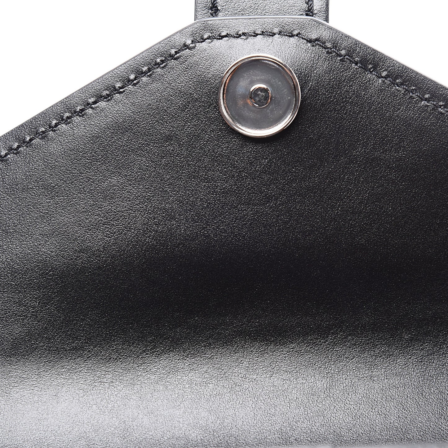 Shiny Goatskin Calfskin Aby Chain Shoulder Bag Black
