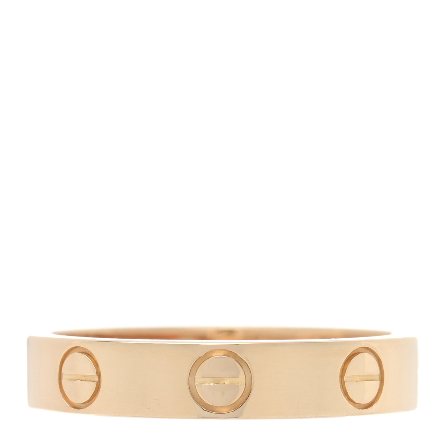 Cartier 18K Yellow Gold 3.5mm LOVE Wedding Band Ring 51 5.75 1 of 5