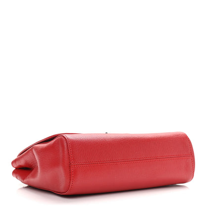 Mulberry Glossy Goatskin Small Lily Flap Red 3 of 13