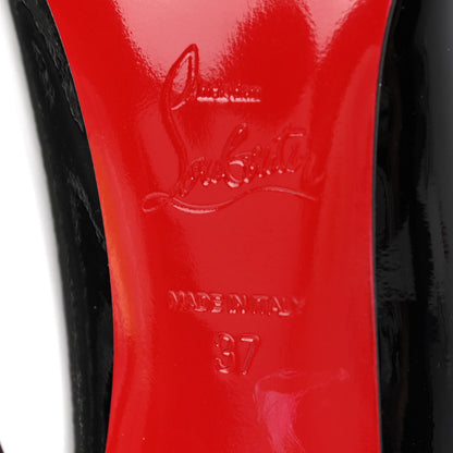 Christian Louboutin Patent Pigalle Follies 100 Pumps 37 Black 6 of 9