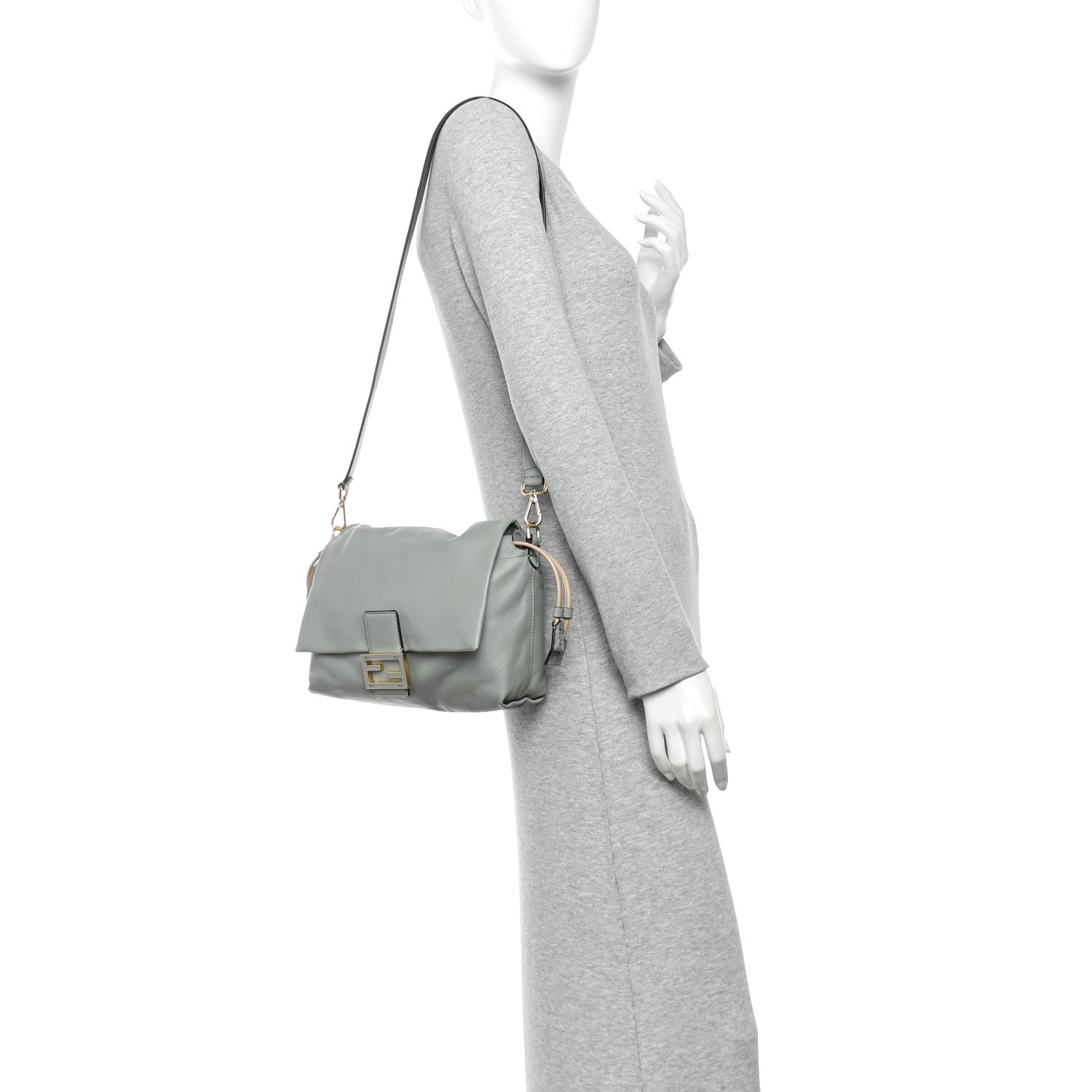 Fendi Nappa Medium Mamma Baguette Matcha Green 2 of 10