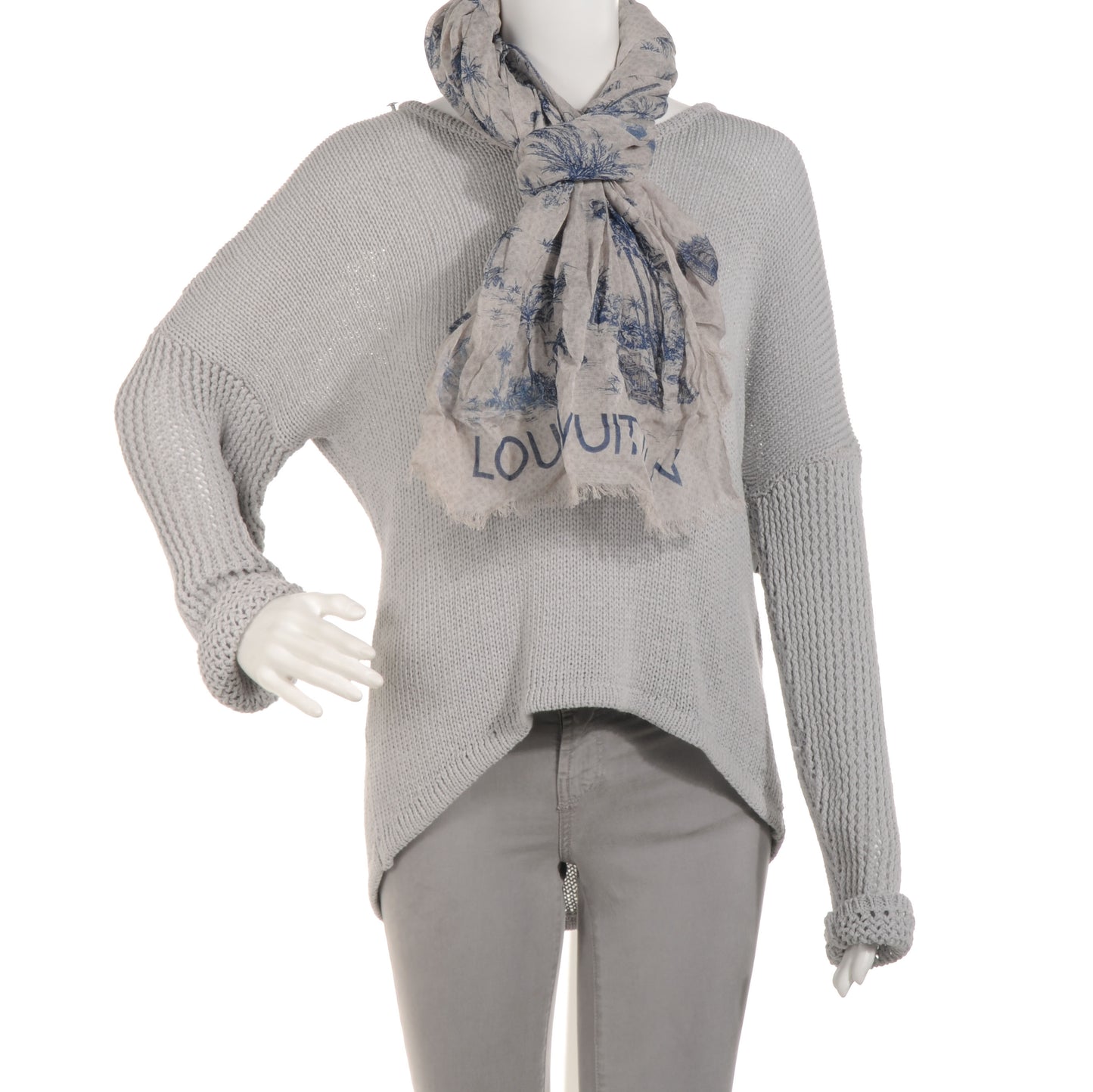 Cotton Linen Toile Etole De Louis Pareo Blue