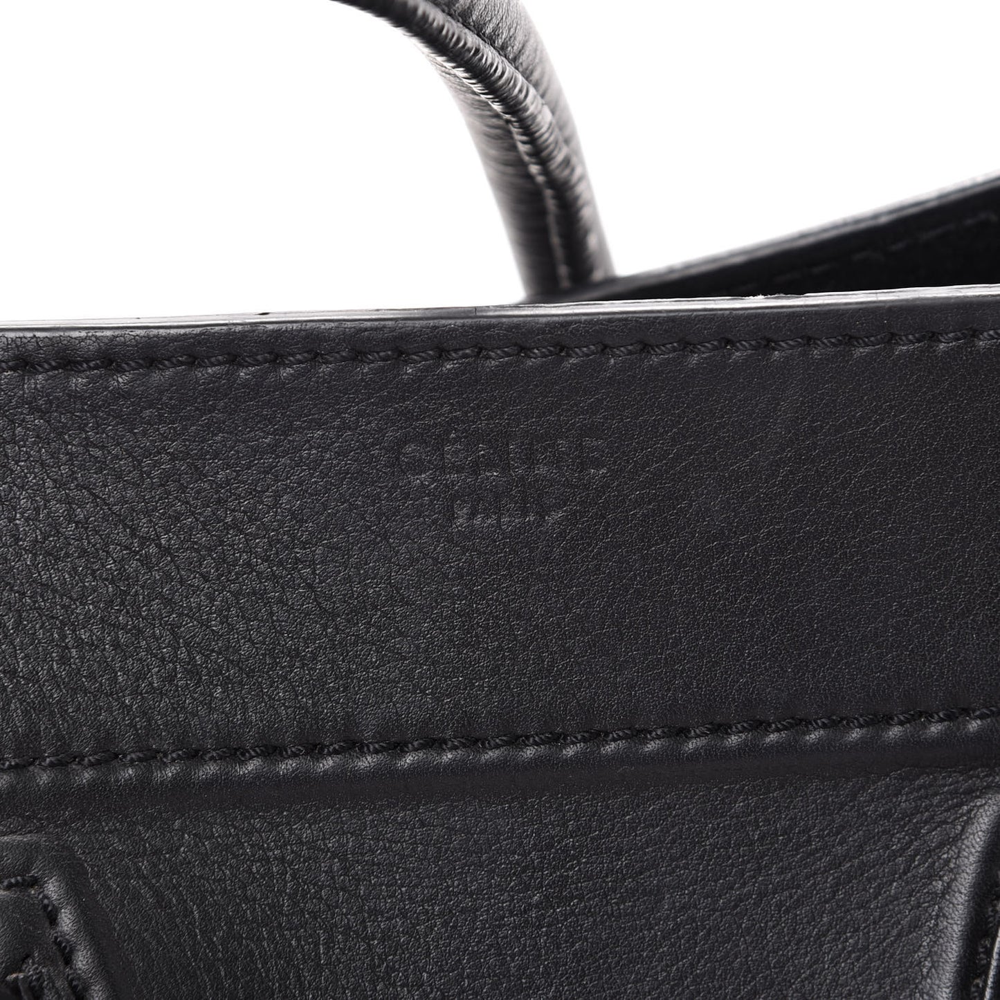 Supple Calfskin Medium Phantom Luggage Black