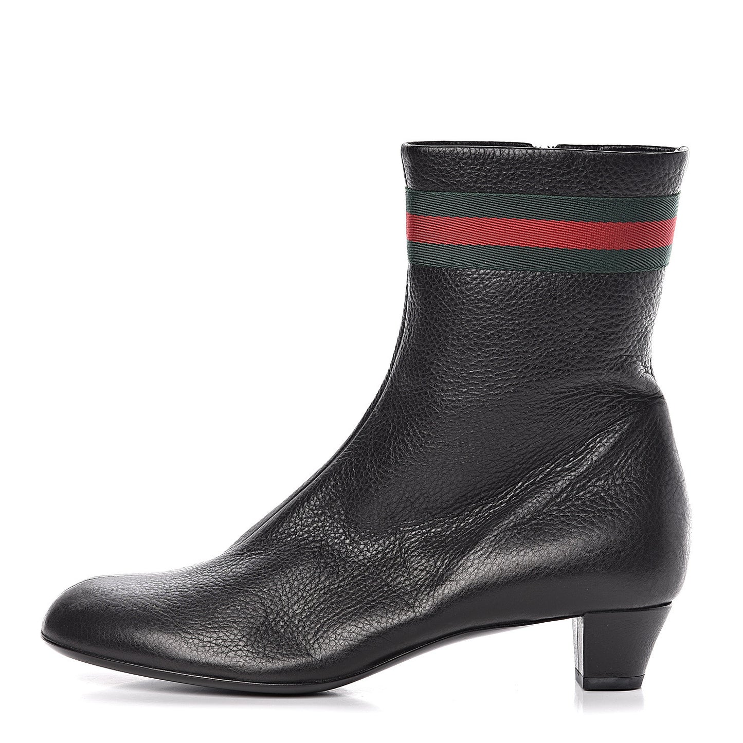 Calfskin Web Libeccio Boots 38.5 Black