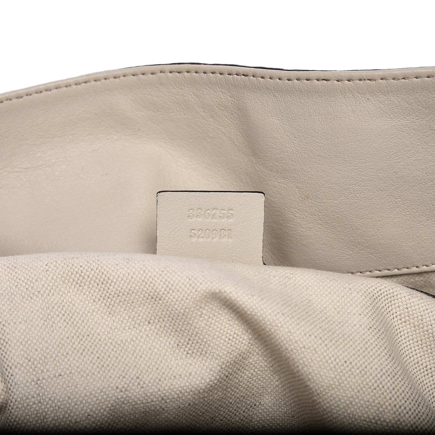 Guccissima Large Bree Foldover Tote Off White