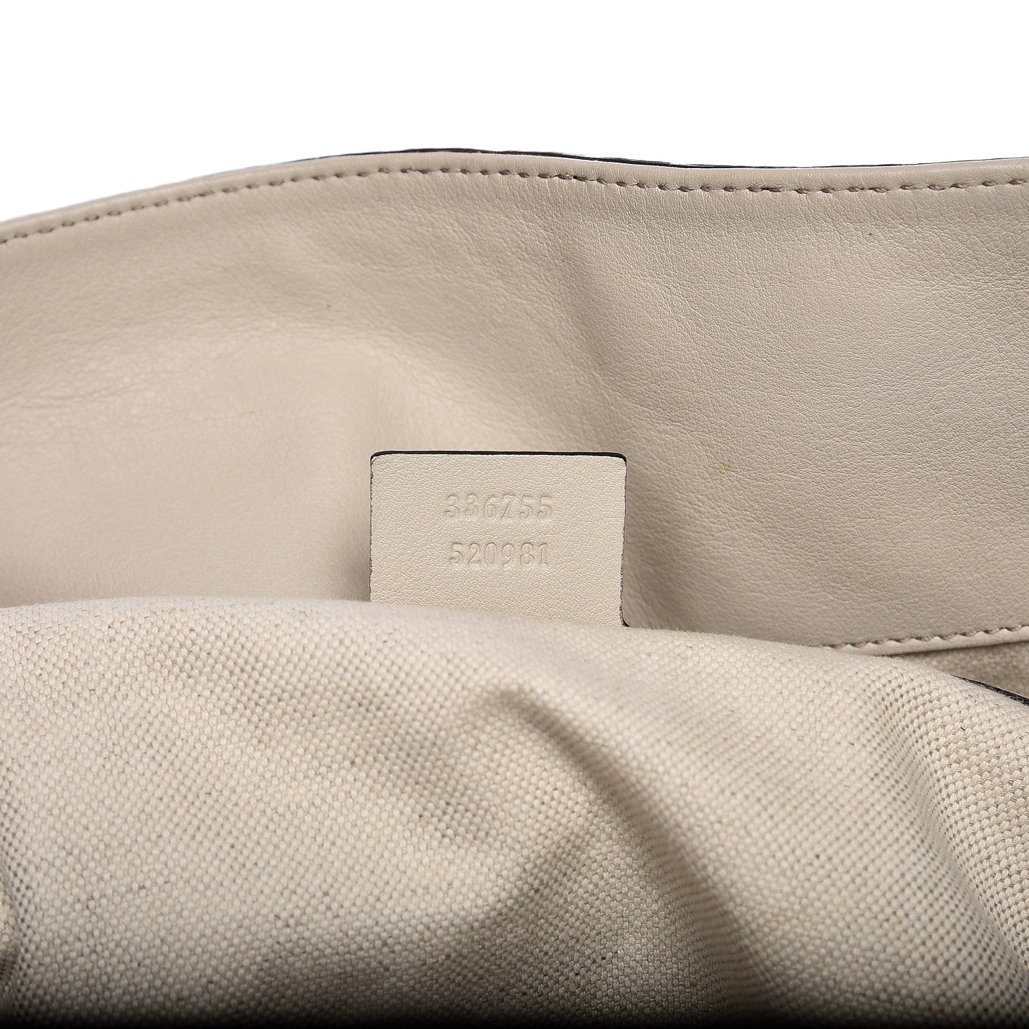 Gucci Guccissima Large Bree Foldover Tote Off White 8 of 11
