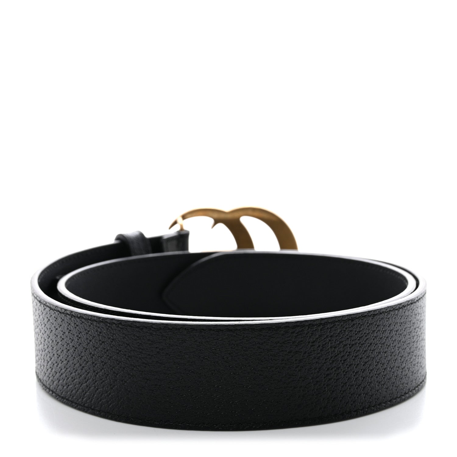 Gucci Textured Calfskin Double G 40mm Belt 85 34 Black 2 of 5
