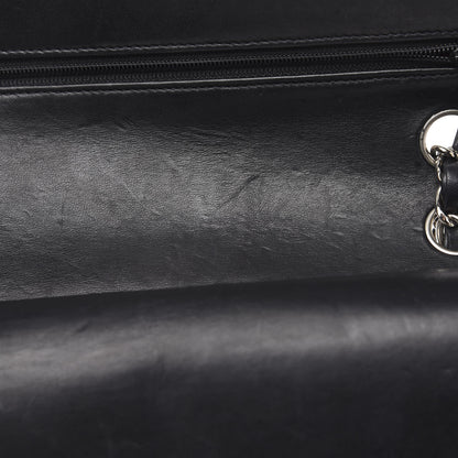 Chanel Lambskin Quilted Medium Double Flap Black 12 of 16