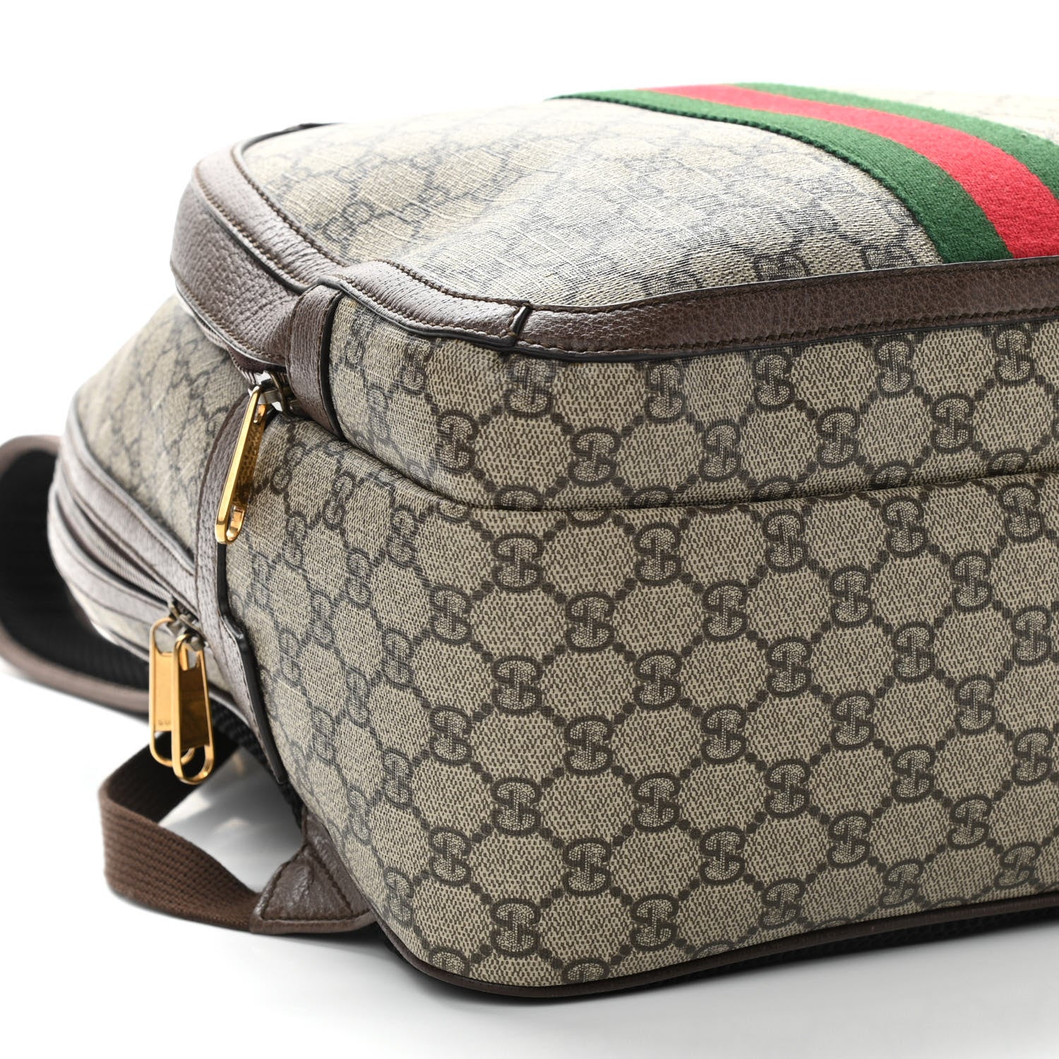 Gucci GG Supreme Monogram Medium Ophidia Day Backpack Brown 9 of 10