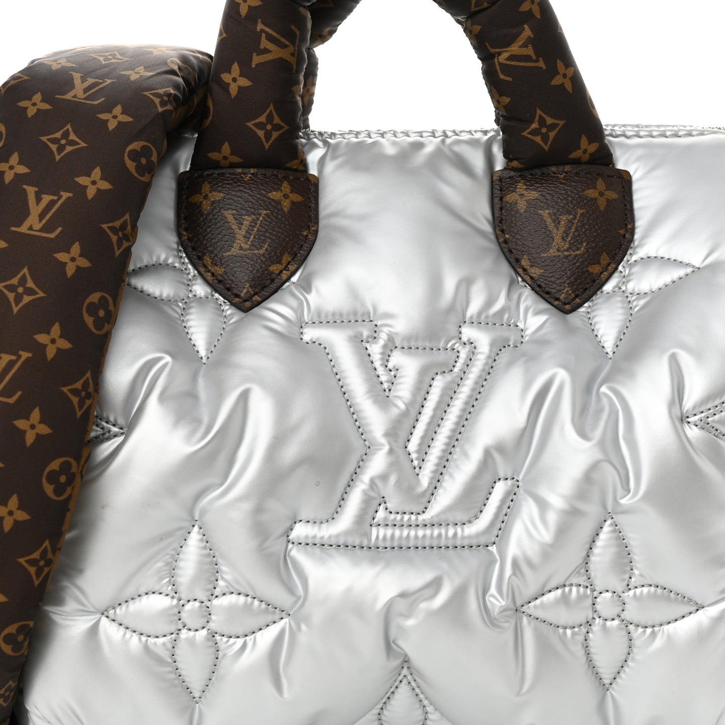 Econyl Mini Monogram Pillow Speedy Bandouliere 25 Silver