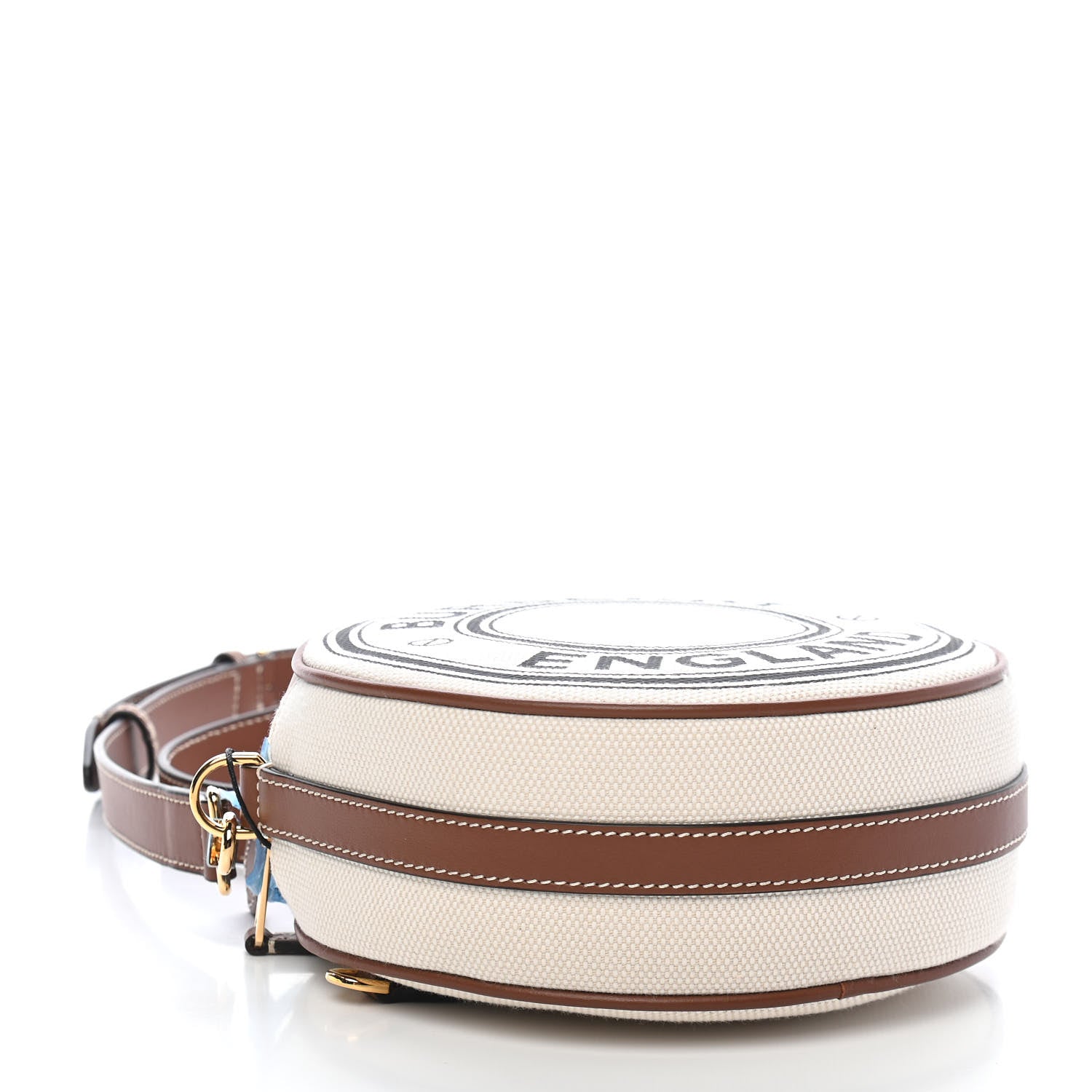 Burberry Canvas Calfskin Louise Bag Natural 4 of 10