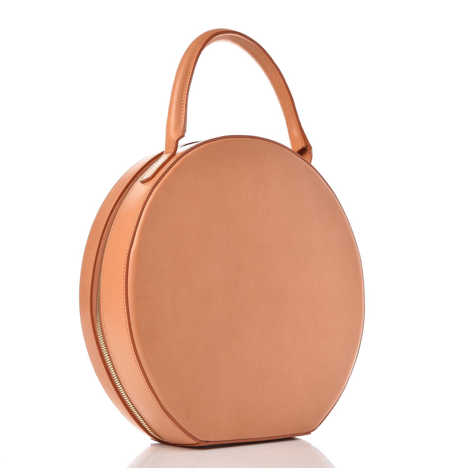 Mansur Gavriel Vegetable Tanned Calfskin Circle Bag Cammello 3 of 9