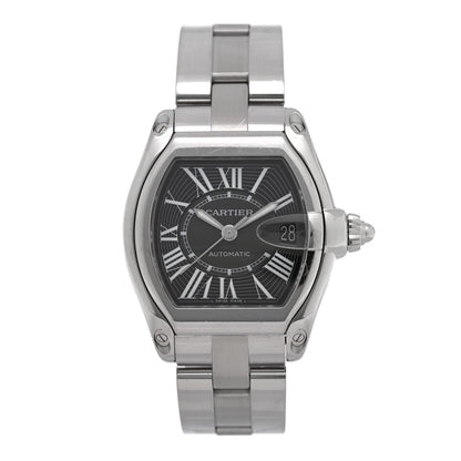 Cartier Stainless Steel 37mm Roadster Automatic Watch Black 1 of 4