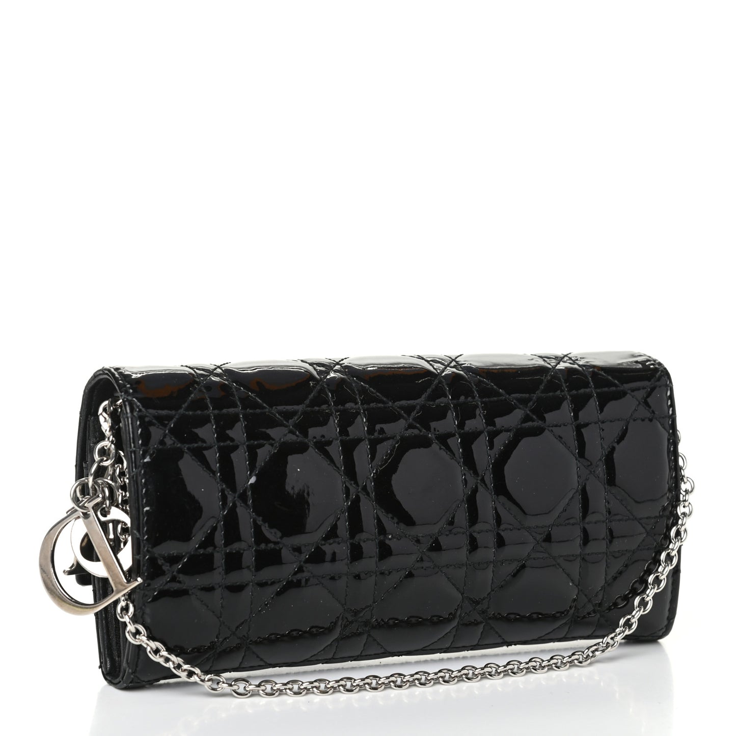 Patent Cannage Rendez-vous Chain Wallet Black