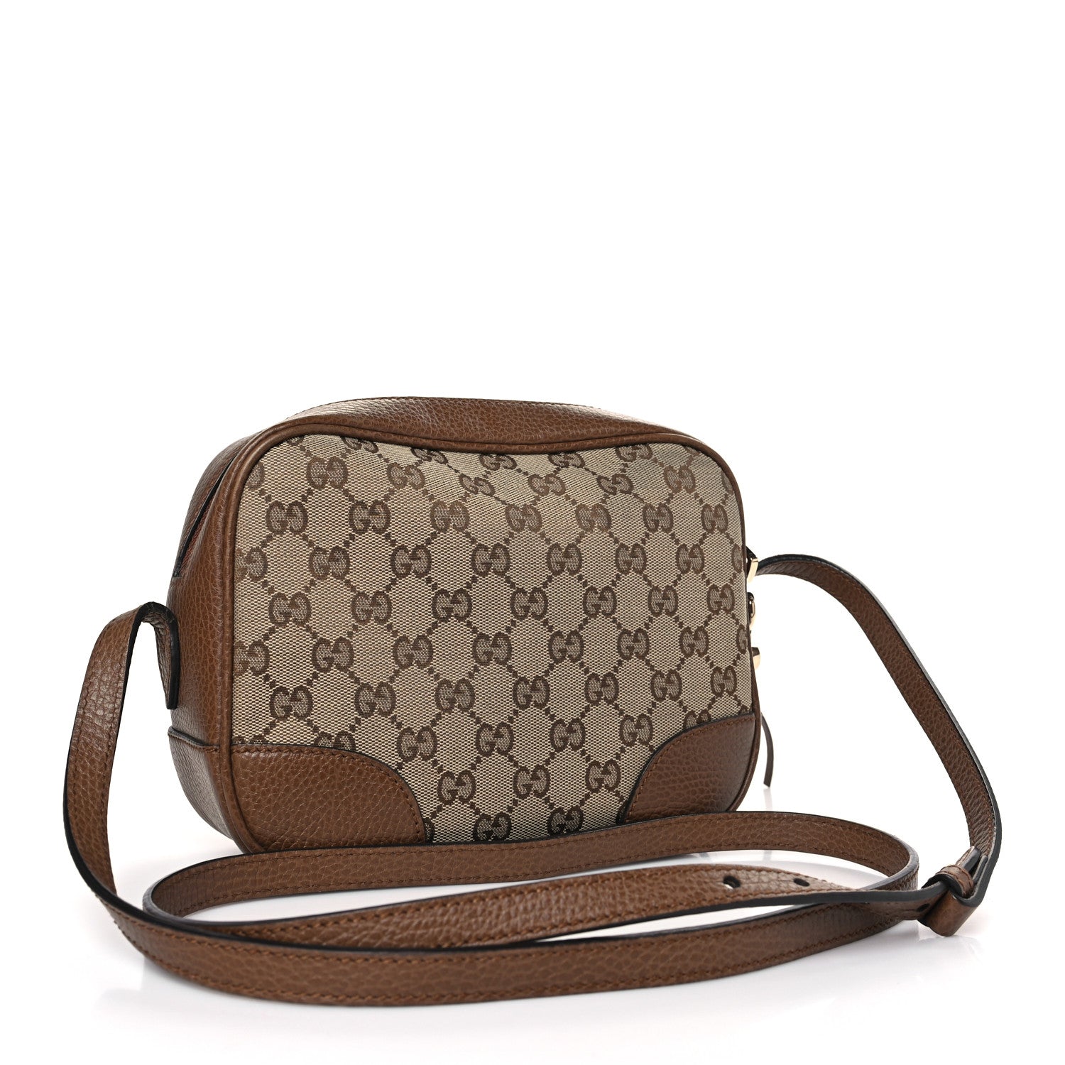 Gucci Monogram Mini Bree Messenger Bag Beige Tabacco 3 of 10