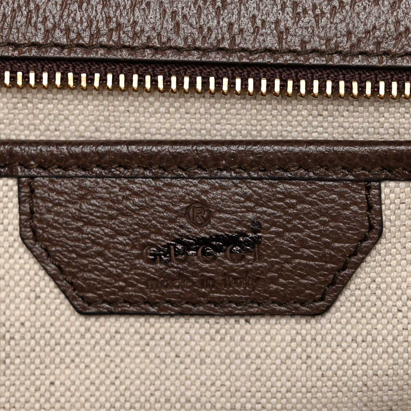 GG Supreme Monogram Studded Calfskin Centum Medium Bamboo 1947 Top Handle Bag Beige Ebony Multicolor