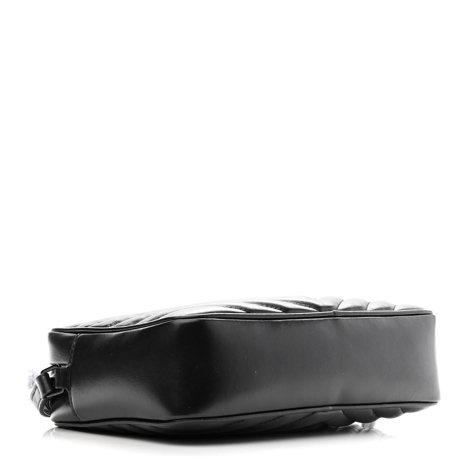 Saint Laurent Calfskin Matelasse Monogram Monochrome Lou Camera Bag Black 3 of 10