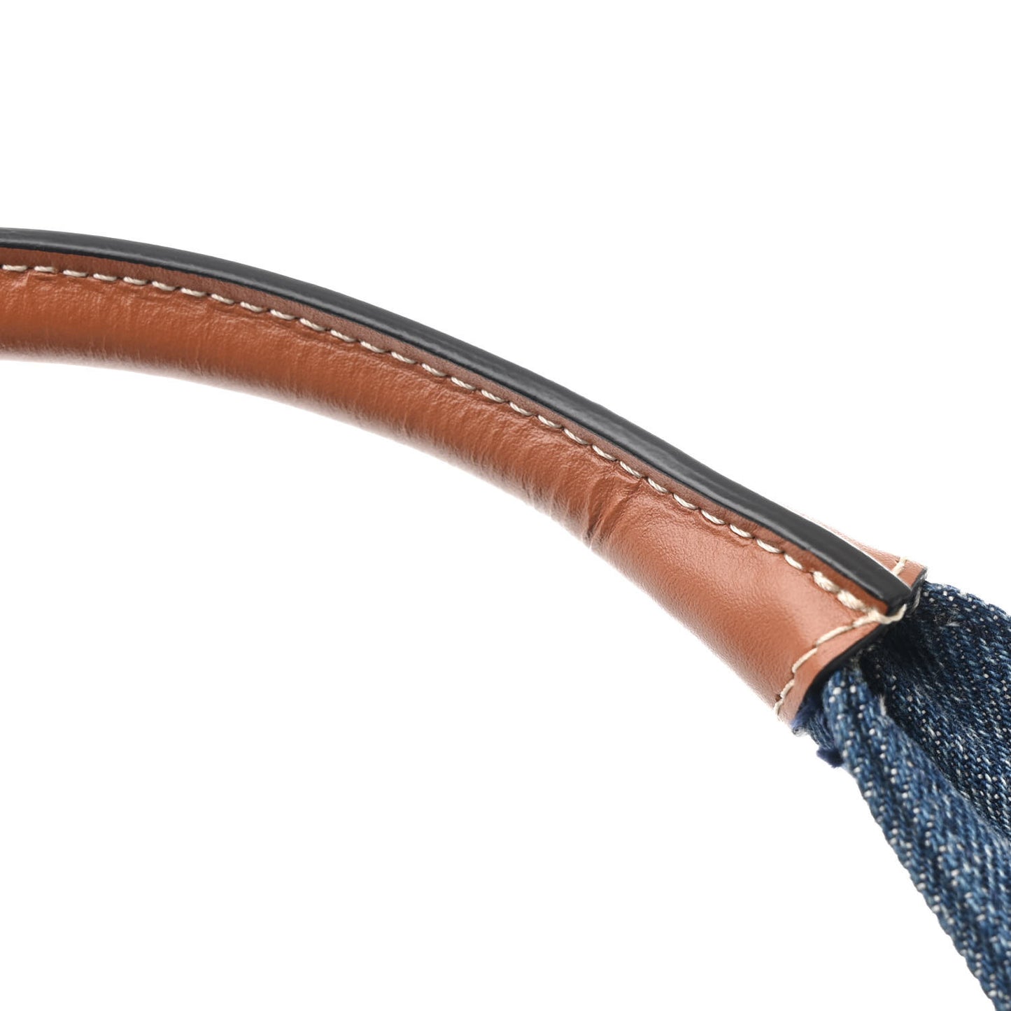 Denim Large Thais Cabas Navy Tan