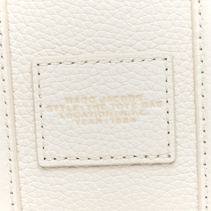 Marc Jacobs Grained Calfskin Micro The Tote Bag Cotton Silver 6 of 10