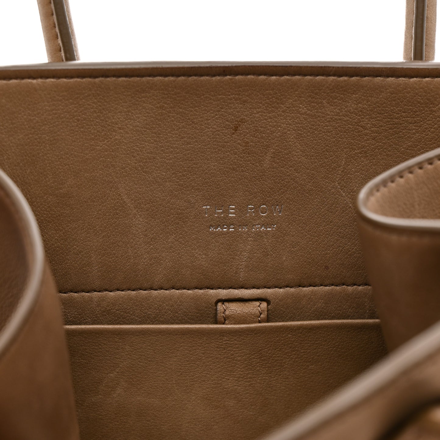 Polished Saddle Calfskin Soft Margaux 10 Bag Mouse Grey