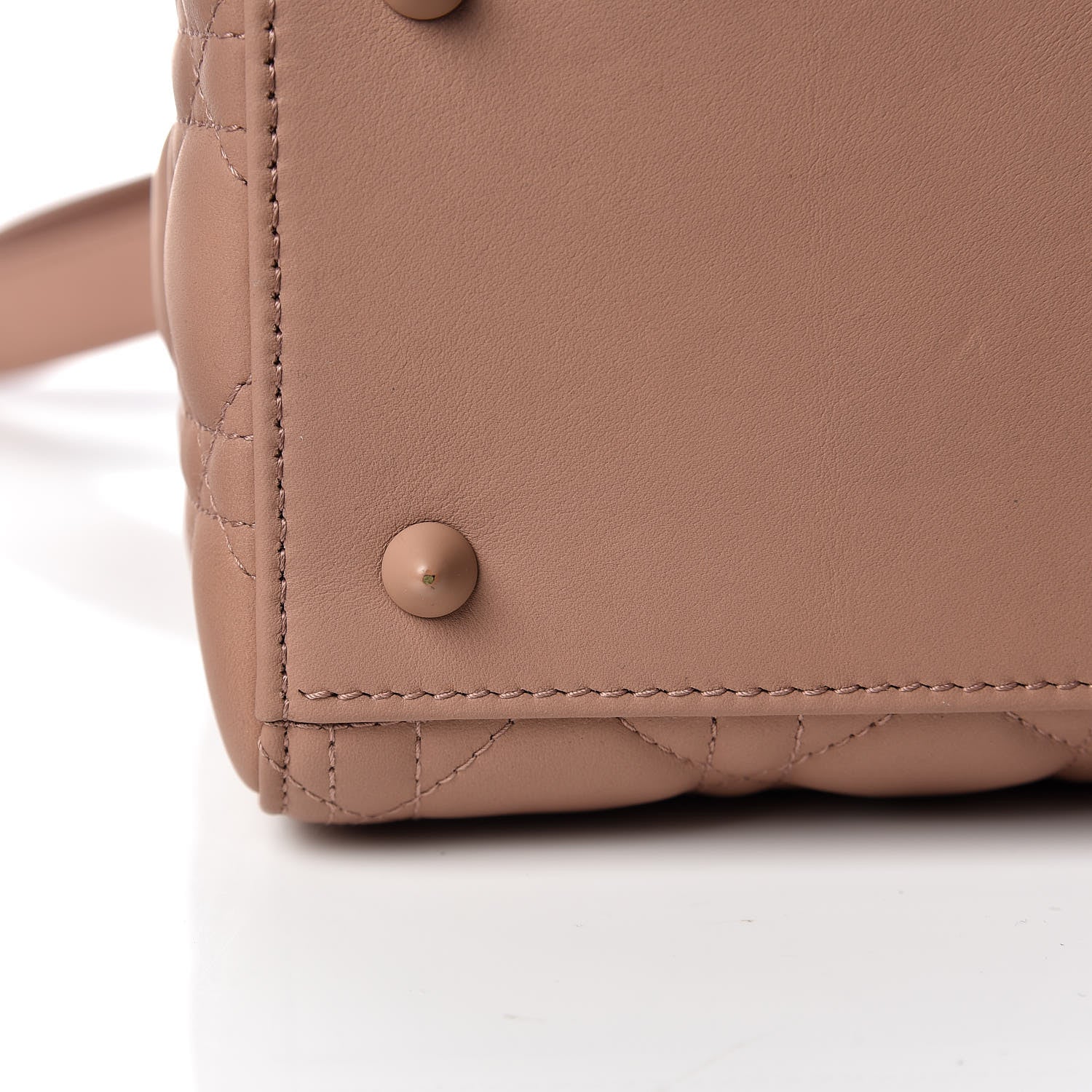 Christian Dior Ultra Matte Calfskin Cannage Medium Lady Dior Beige 15 of 15