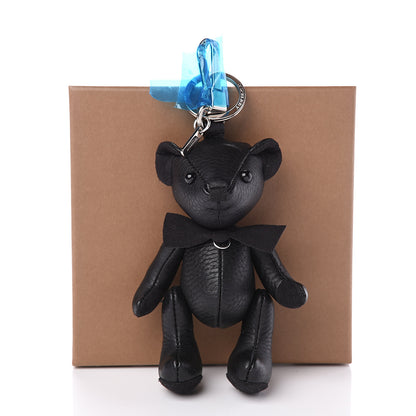 Burberry Grained Calfskin Thomas Bear Bag Charm Black 6 of 6