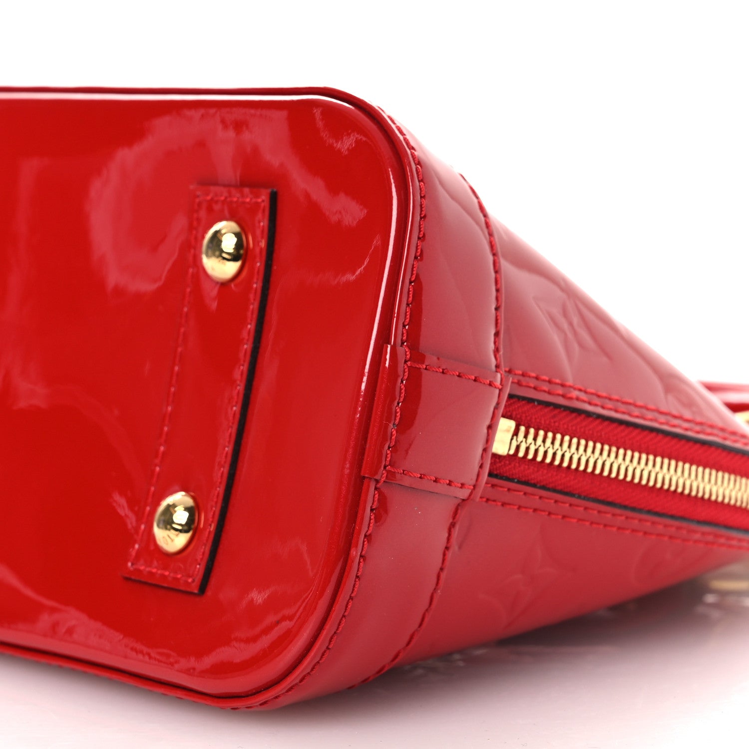 Louis Vuitton Vernis Alma BB Cherry 10 of 11