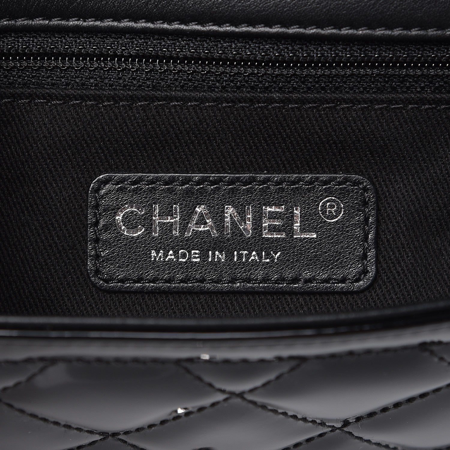 Chanel Patent Quilted Large Coco Shine Flap Black 7 of 9