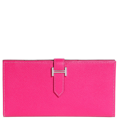 Hermes Epsom Bearn Wallet Rose Tyrien 1 of 10