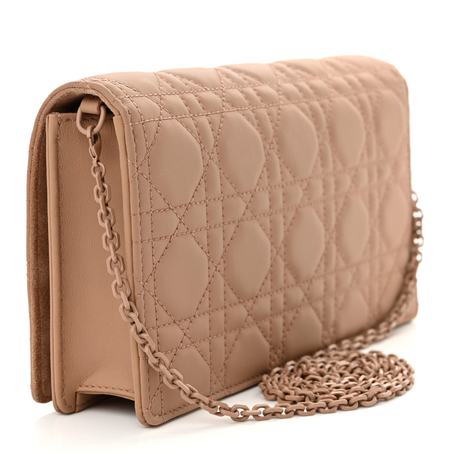 Ultra Matte Calfskin Cannage Lady Dior Clutch Fard