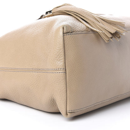 Gucci Pebbled Calfskin Medium Soho Chain Shoulder Bag Beige 8 of 12