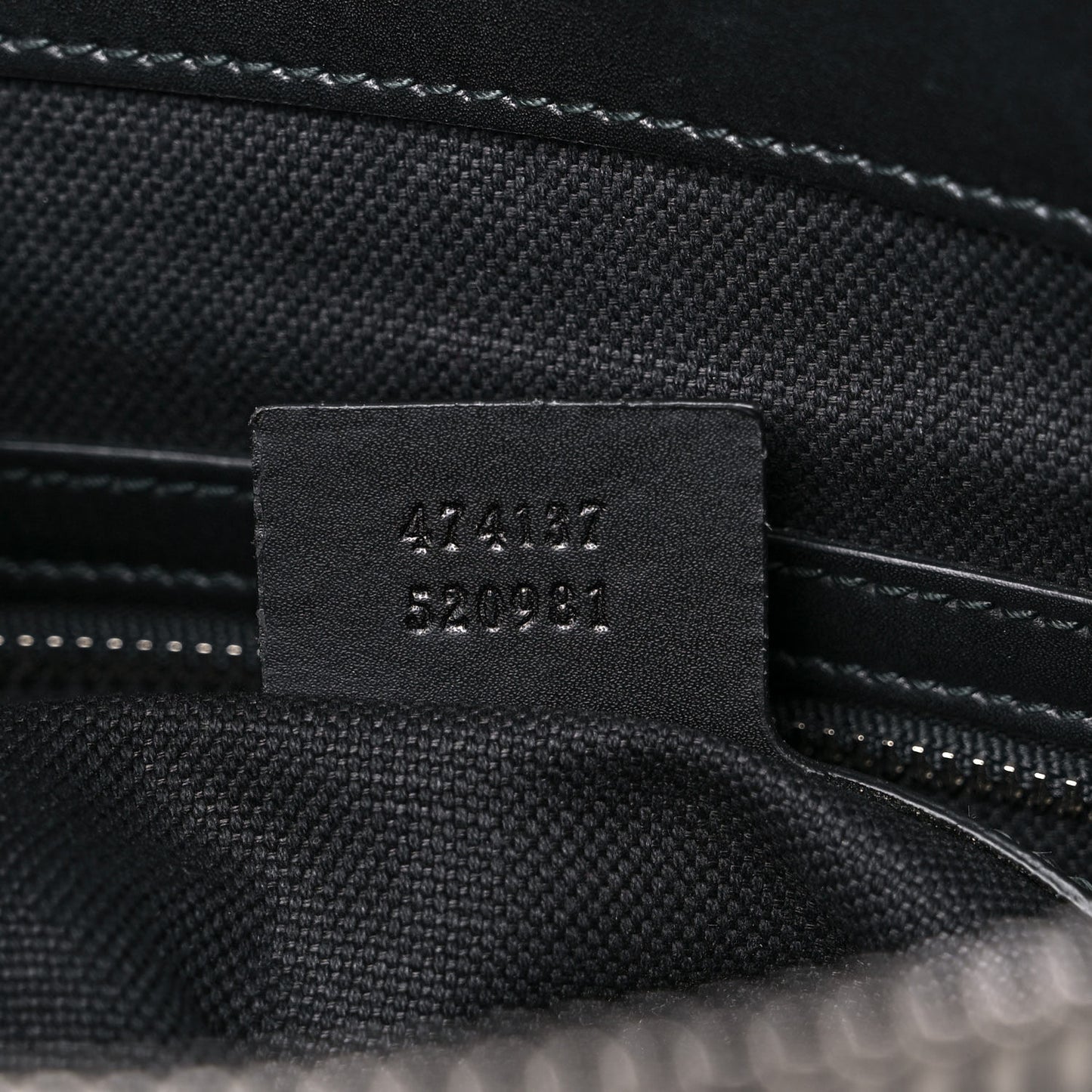GG Supreme Monogram Appia Calfskin Web Flat Messenger Bag Black Grey