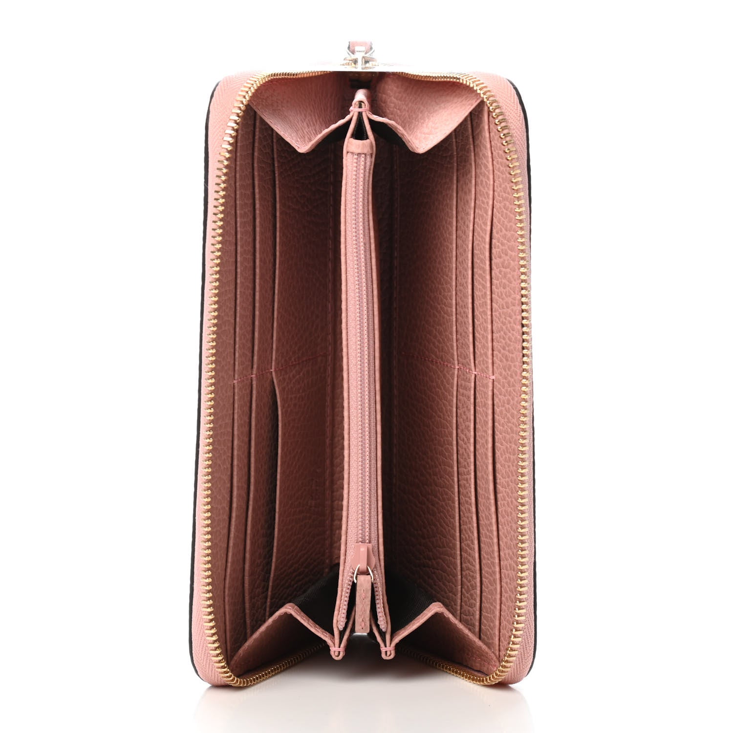 Gucci Dollar Calfskin GG Zip Around Wallet Soft Pink 4 of 4