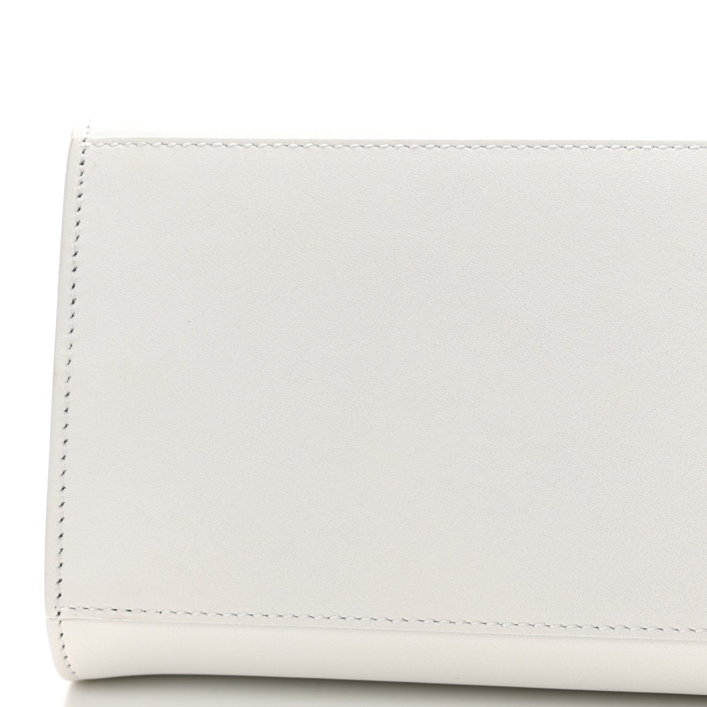 Natural Grain Calfskin Mini Hug Bag Optic White