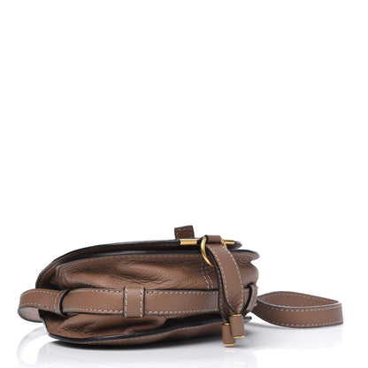 Chloe Calfskin Mini Marcie Round Crossbody Bag Nut 3 of 4