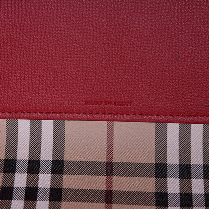 Burberry Haymarket Check Medium Reversible Tote Red 10 of 18